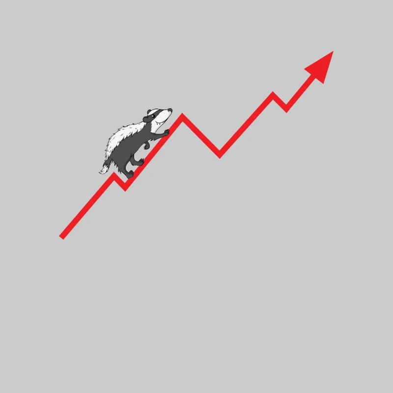Badger climbs upward course