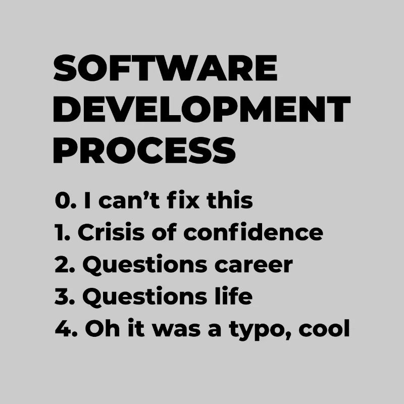 Software Development Process Programmer Coder Nerd