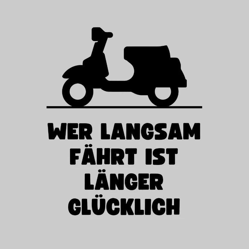 Passionierter Rollerfahrer oder Mofafahrer