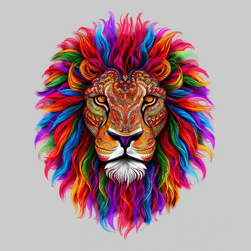 Psychedelischer Löwe