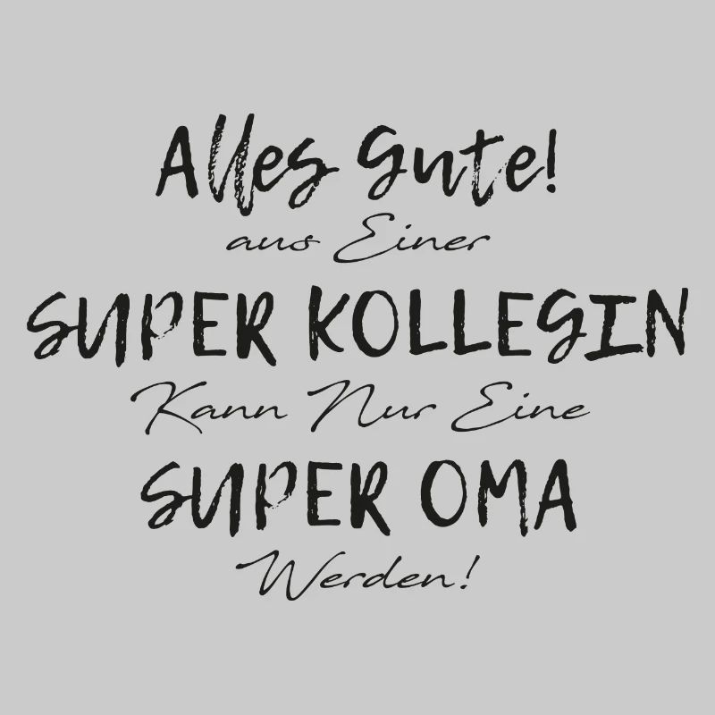 Arbeitskollege der ein Großmutter Oma Geschenk ist