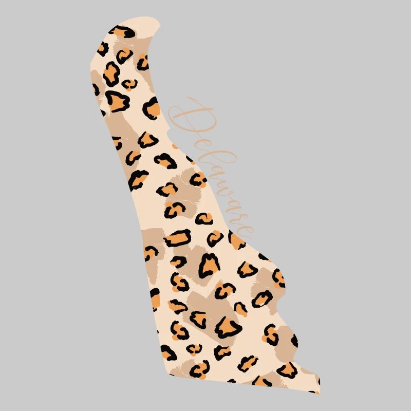 Leopard pattern map State of Delaware
