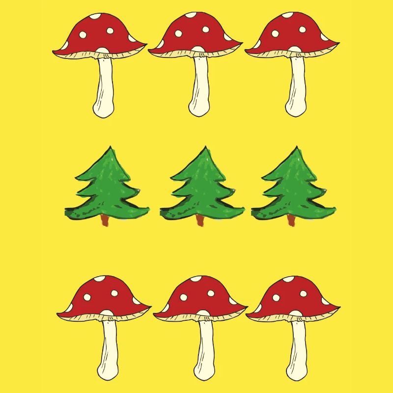 Toadstools and forest