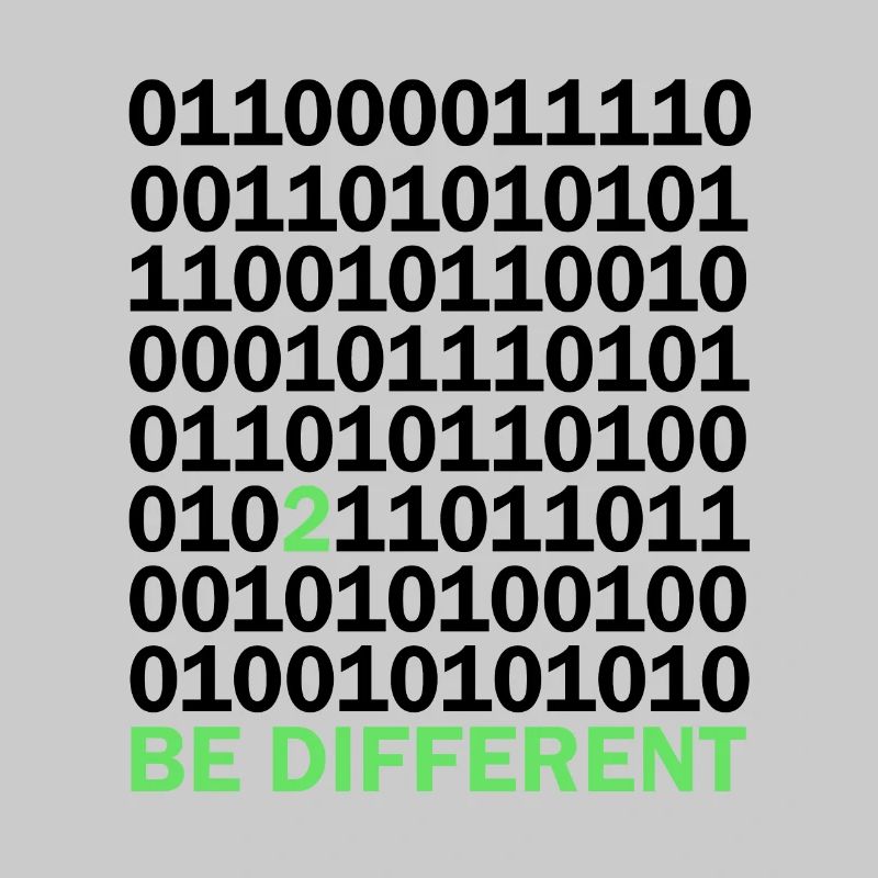 Be Different Binärcode Nerd Geschenk