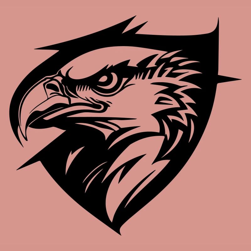 Eagle in profile