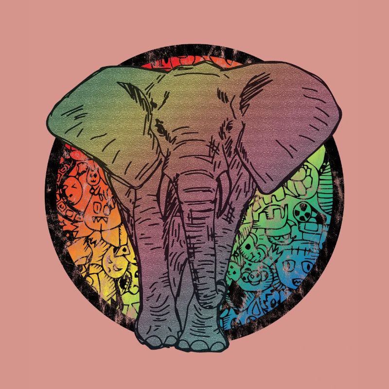Caricature d'éléphant