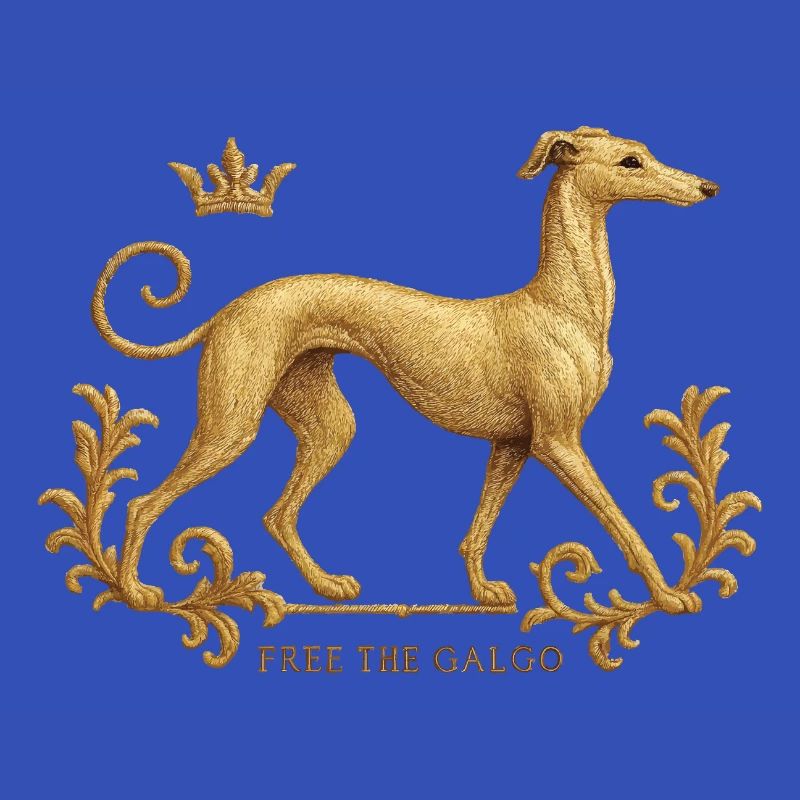 Free the Galgo - Embroidery Nr01