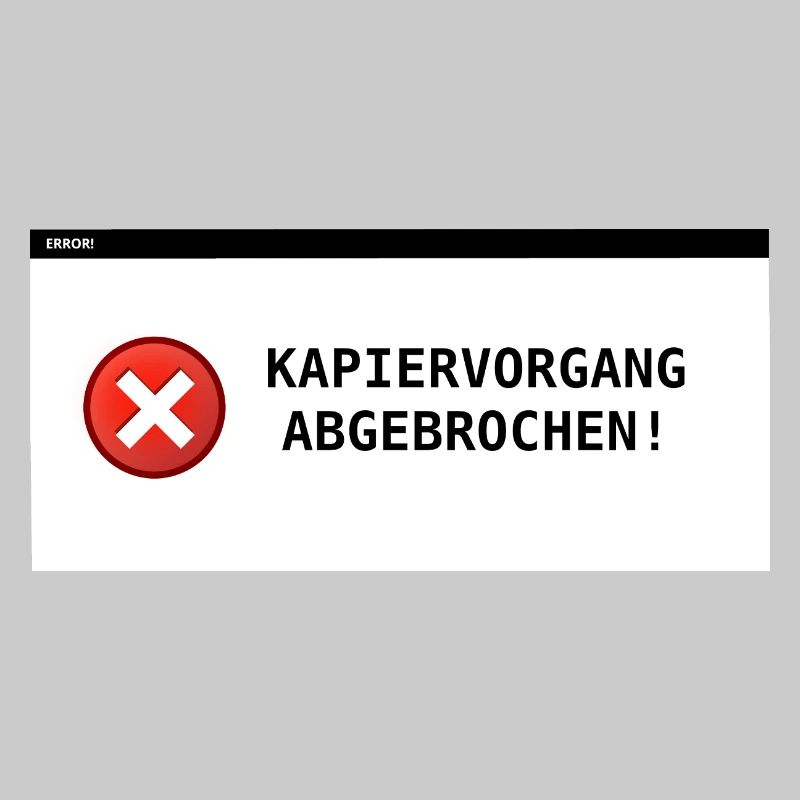Copying process aborted