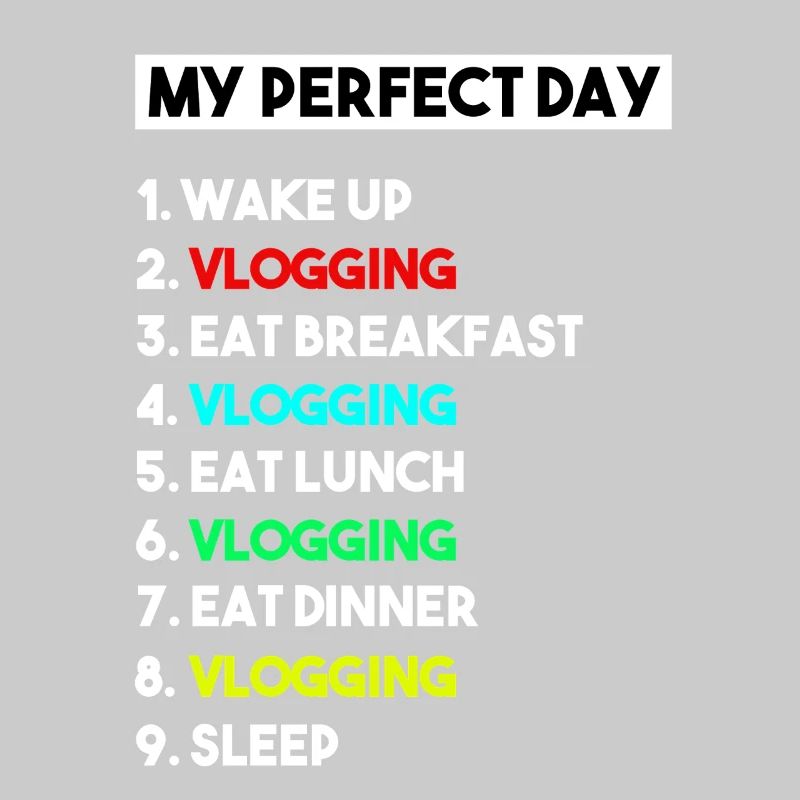 Mein perfekter Tag Vlogging-Zeitplan – Creator-Kunst