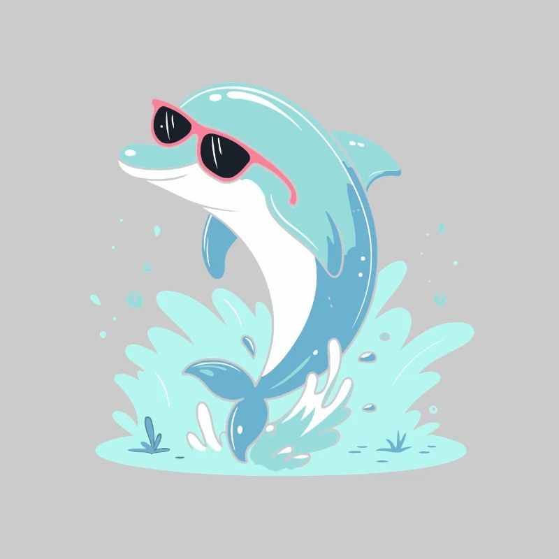 Delfin-Sommer-Pinkbrille