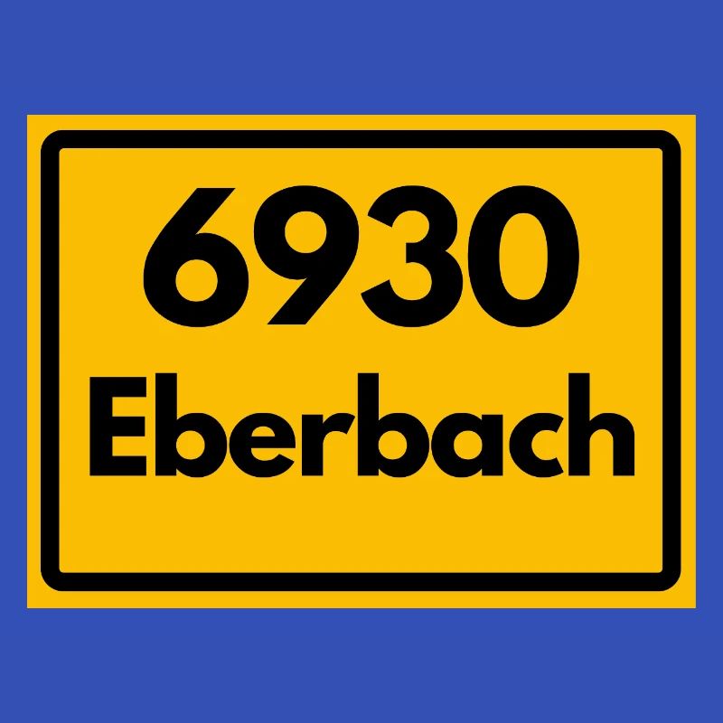 ANCIEN CODE POSTAL RETRO 6930 EBERBACH HEIMAT