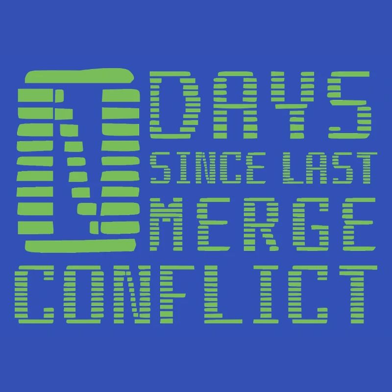 Merge Conflict Software Developer Entwickler Geek