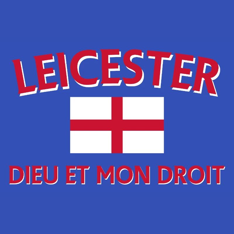 Leicester Angleterre Drapeau et devise