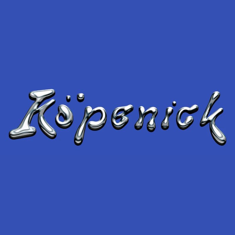 Köpenick Liquid Chrome Typography