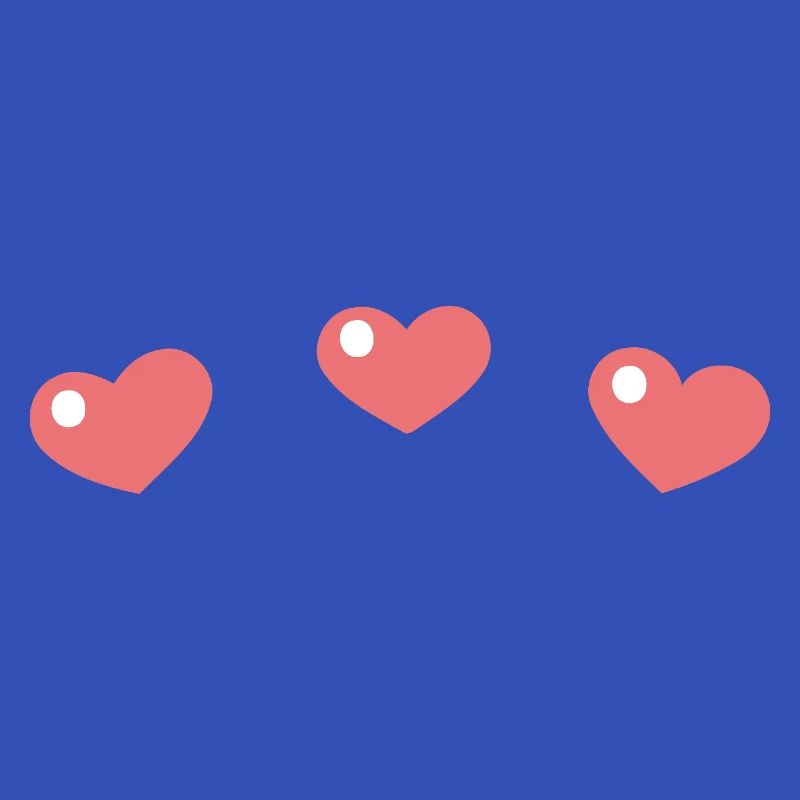 Pastel hearts with a sleek pattern