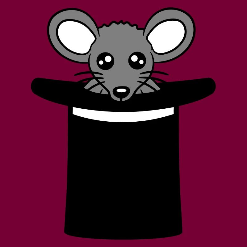 Mouse in Wizard Hat Top Hat Little Mouse Cute