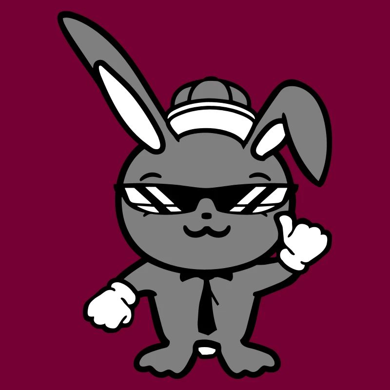 Lunettes de soleil lapin Cappy cravate Cool Hat Comic