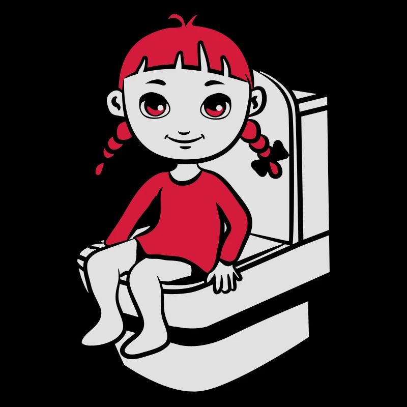 wc kleines mädchen