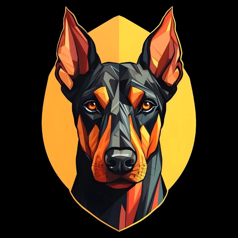 Dobermannhalter cooler Dobermann