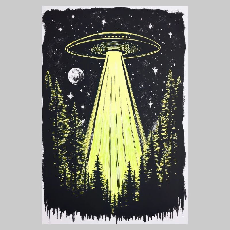 UFO in den Mitternachtskiefern