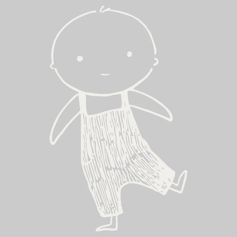 Tiny Doodle in Overalls