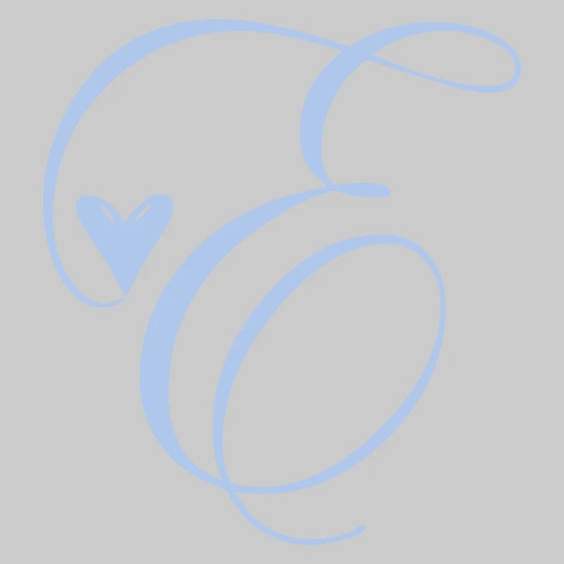 Monogramm E Herz Ranke