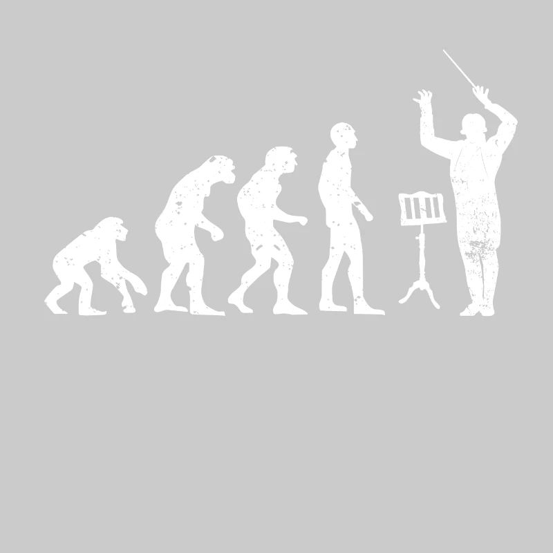 Dirigent Evolution Musiker Geschenkidee