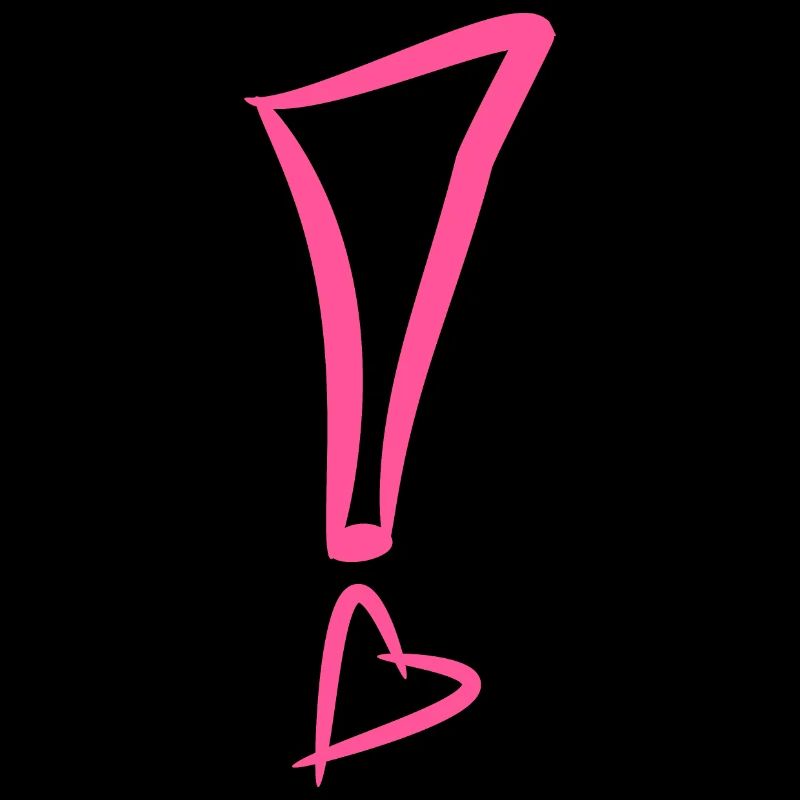 Point d'exclamation avec coeur