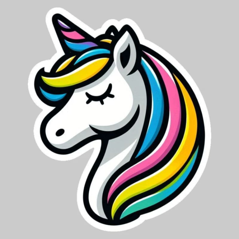 Einhorn Comic schlafend