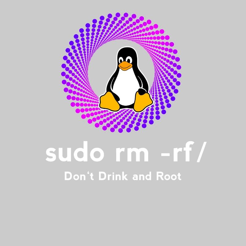 Ordinateur Sys admin Penguin Nerd pc sudo rm -rf cod