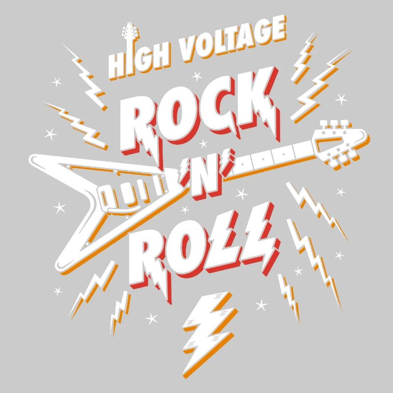 High Voltage Rock N Roll Guitar
