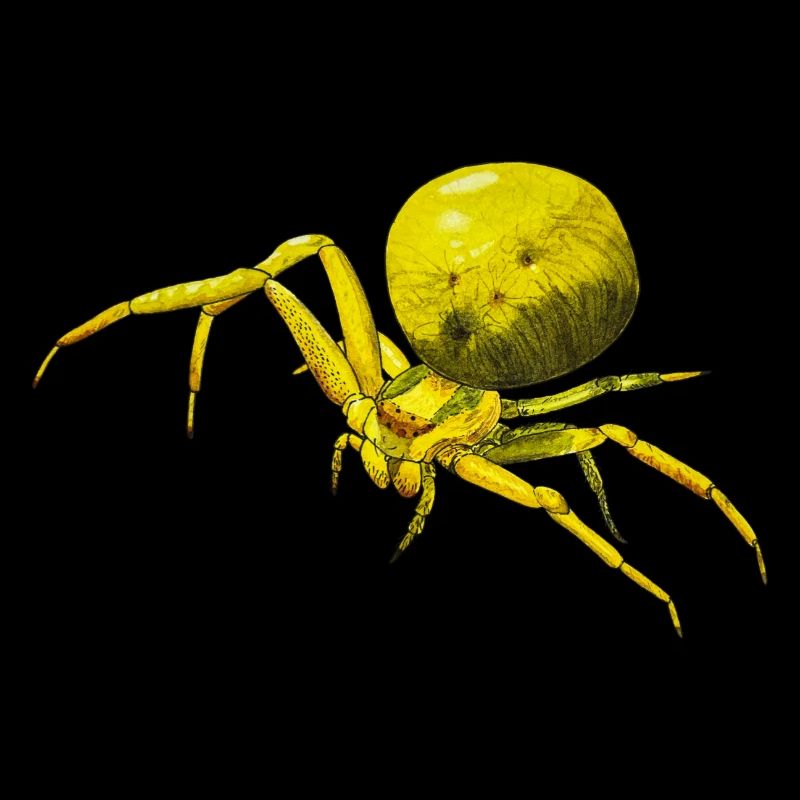 Yellow Spider Crab Spider Arachnide Misumena