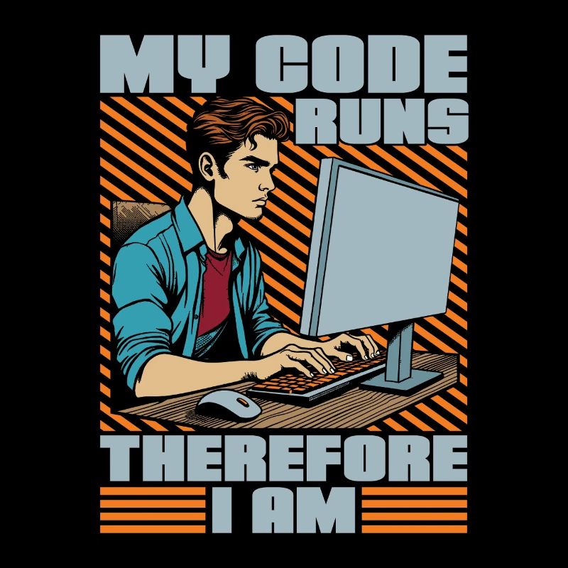 Coder My Code Runs Therefore I Am Web Developer