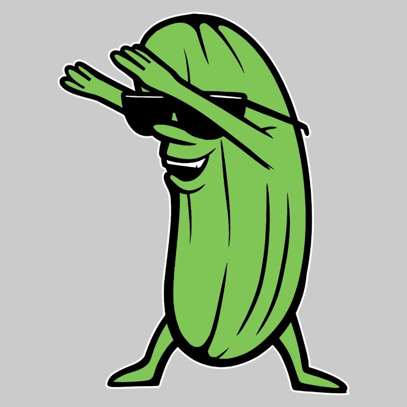 Dabbing Concombre Dabbing Dab Danse Hip-Hop Danse Pose
