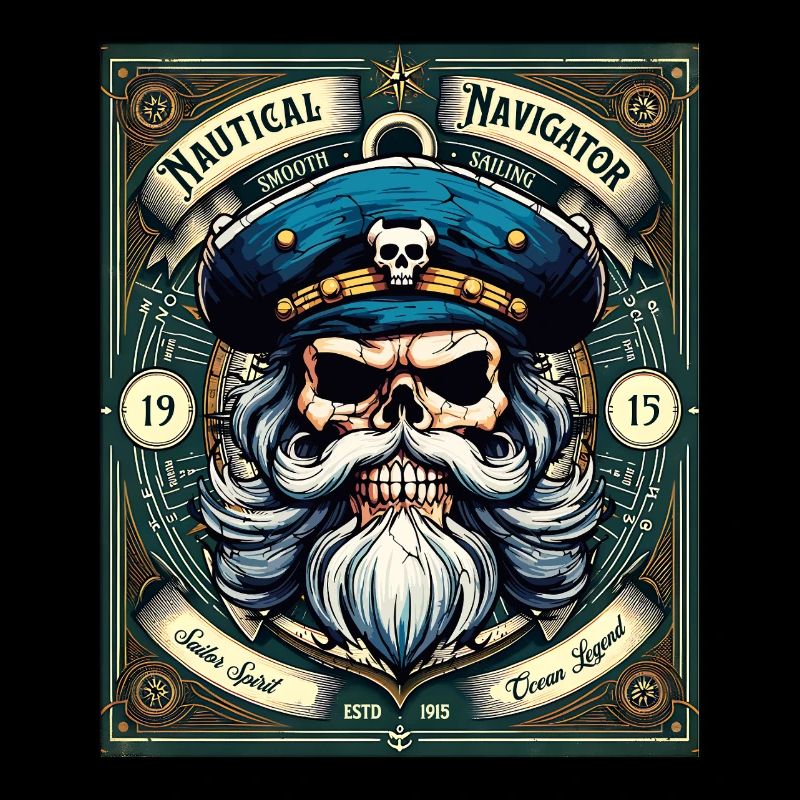 Sailor Skull Skull Captain Ahoy Ship