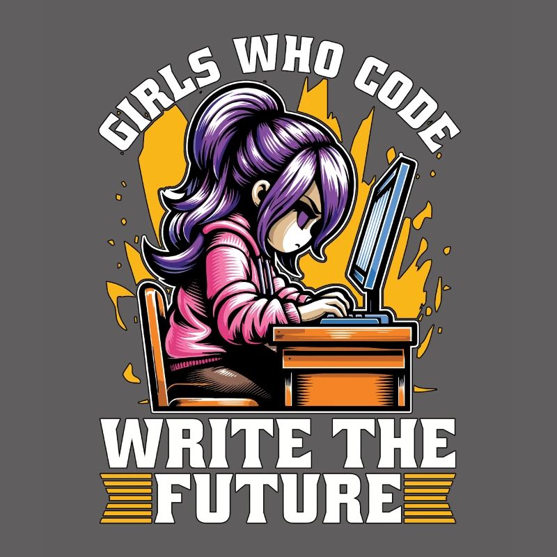 Coder Girls Who Code Write The Future Developer