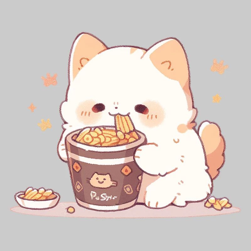 Chats spaghetti - Le chat s’amuse avec le passé