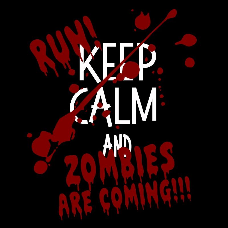 Reste calme et cours! Les zombies arrivent Halloween