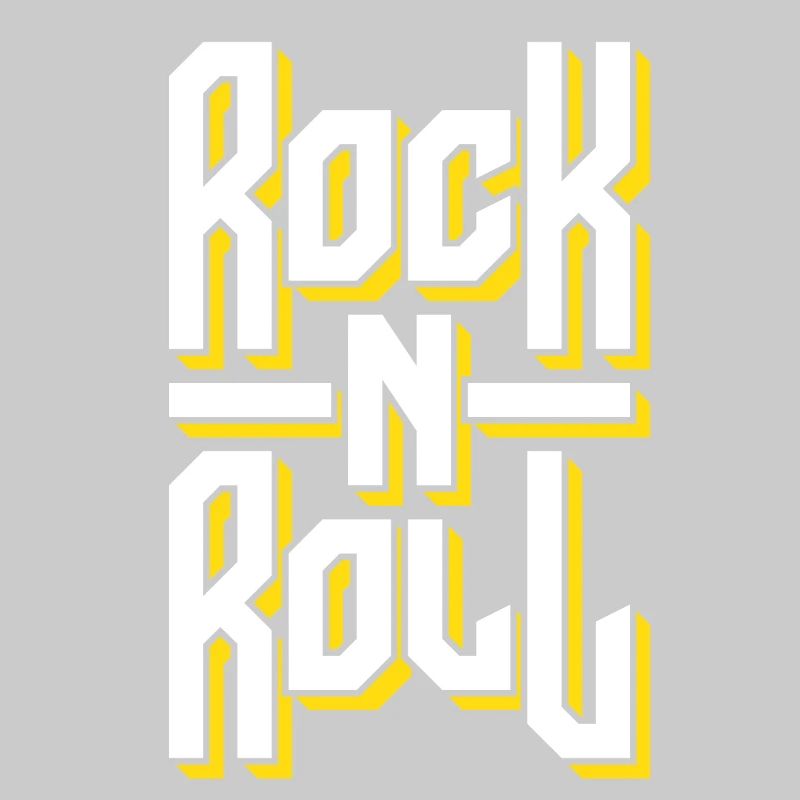 Conception typographique rock and roll audacieuse