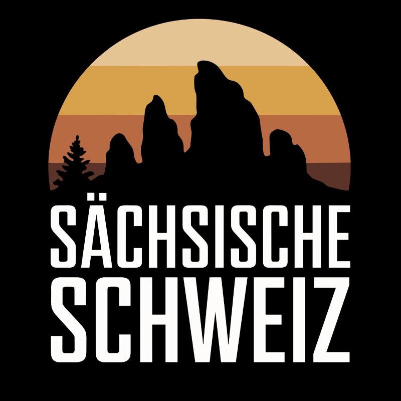 Sächsische Schweiz Landschaft Silhouette Wandern
