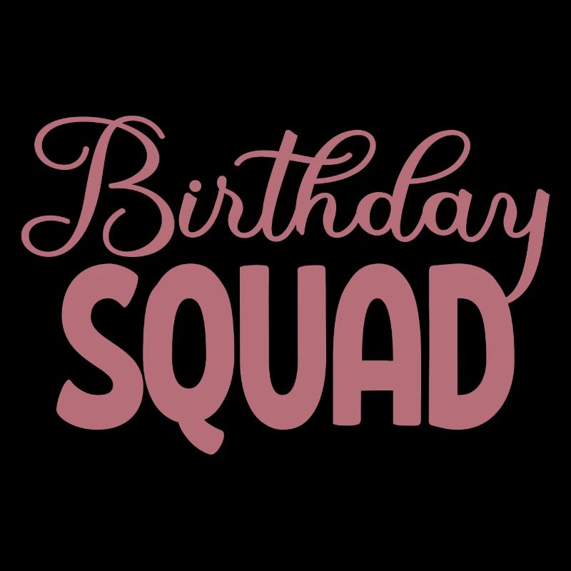 Birthday Squad Matching Gruppe Geburtstagsfeier Geschenk