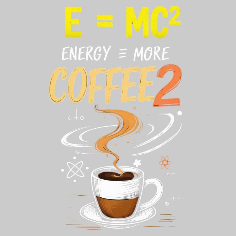 funny physics e mc2 coffee