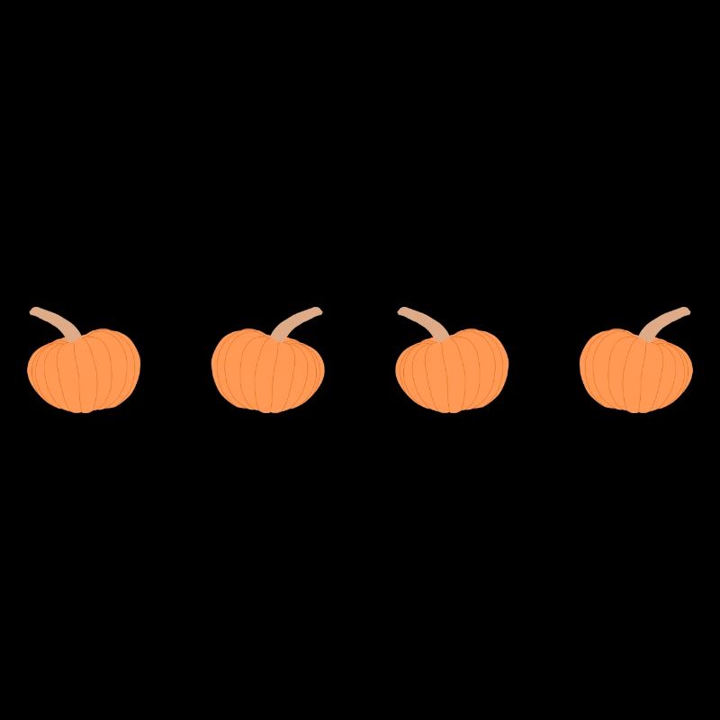 4 pumpkins in a row