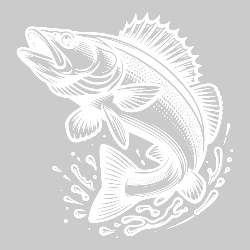 Large Jumping Zander Fish