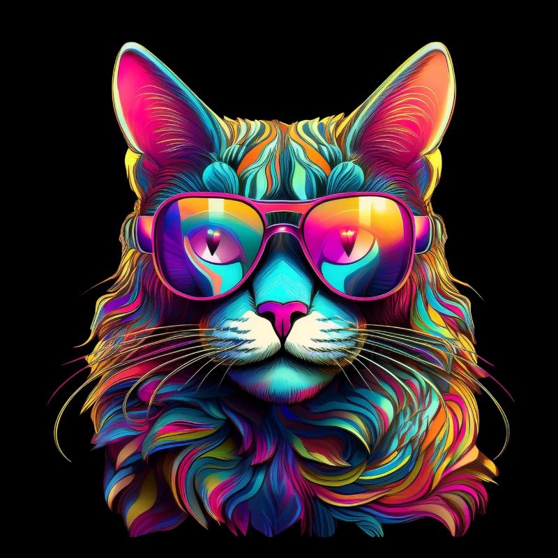 Cool Cat - Neon Vibes