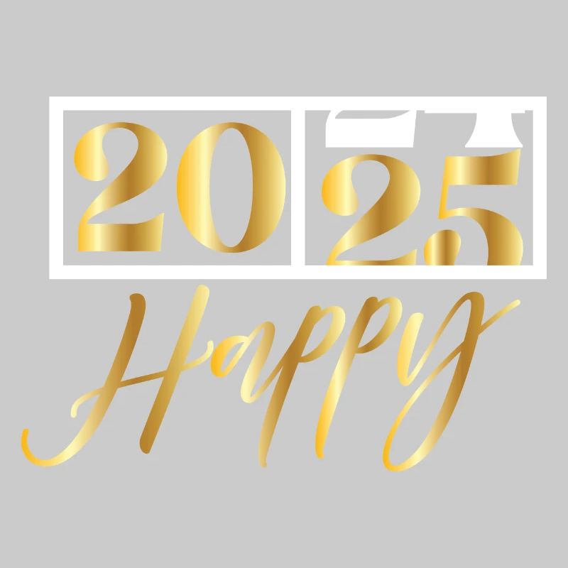 2025 Happy – Funny Silvester Design