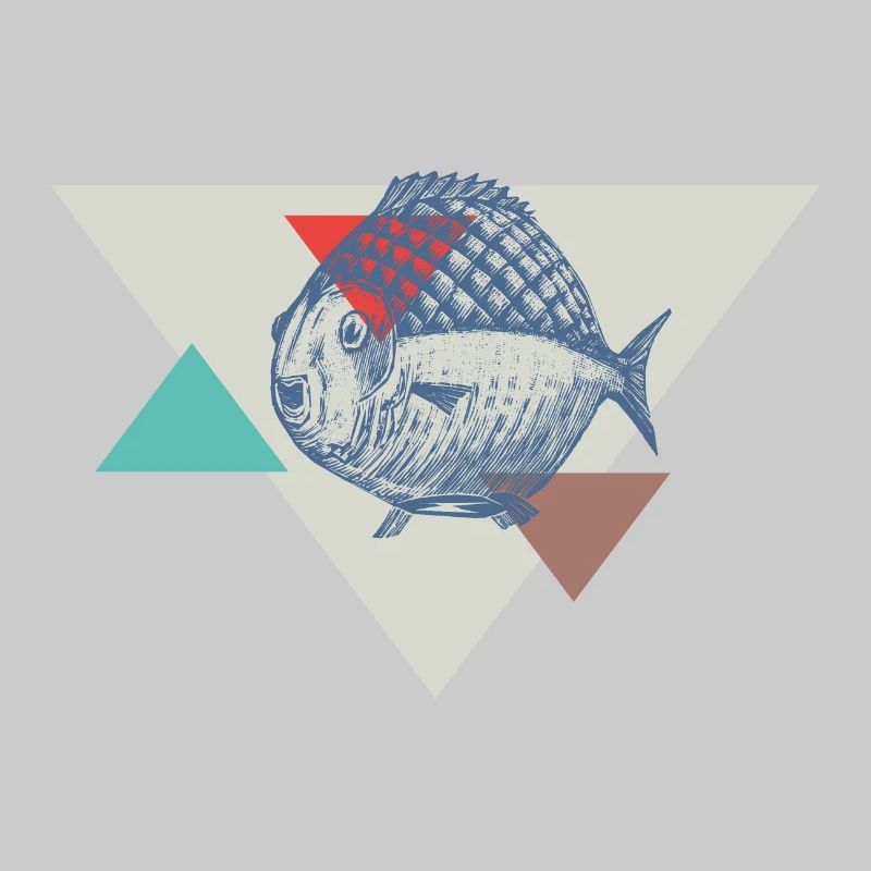 Fisch Dreieck Design