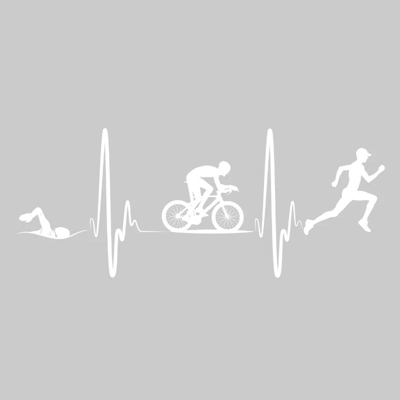 Triathlon Tshirt Geschenk Evolution Männer