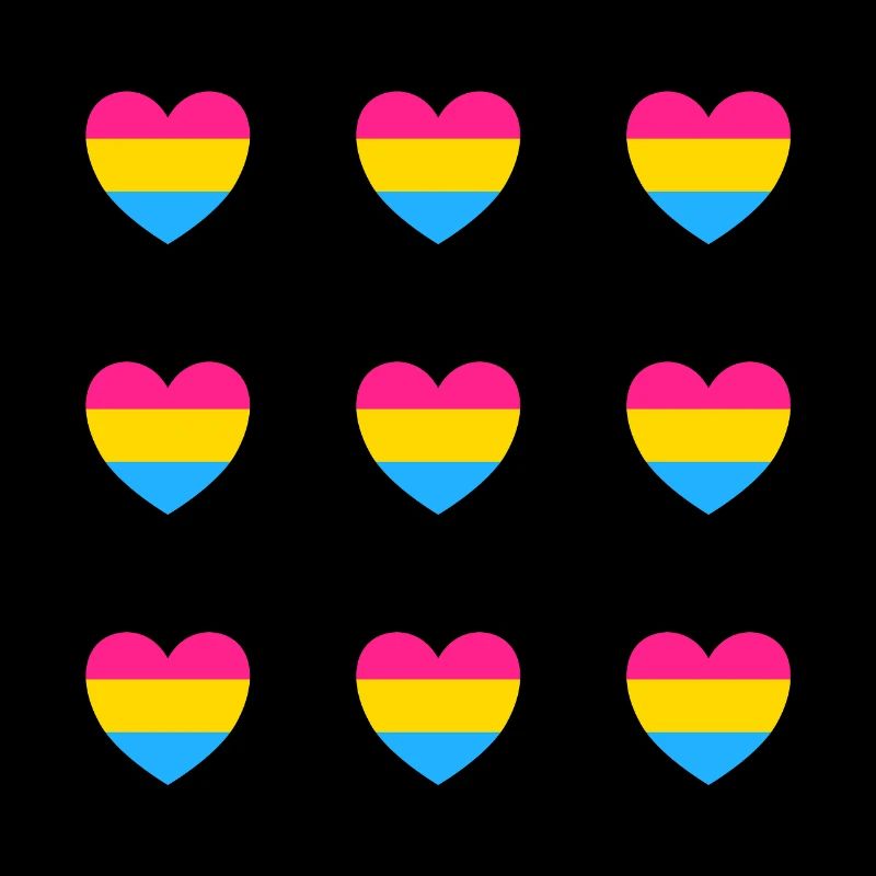 Drapeau Pan Coeurs