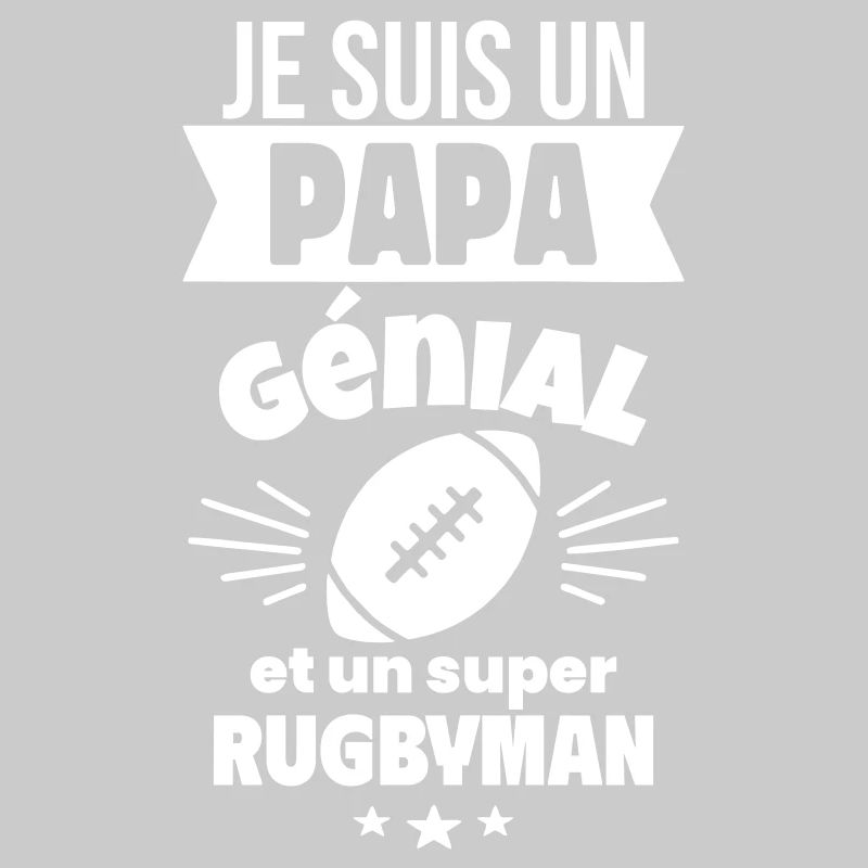 Papa génial & rugbyman – idée fête des pères